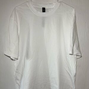 Lululemon Heavyweight Cotton Jersey White Short Sleeve Tee
